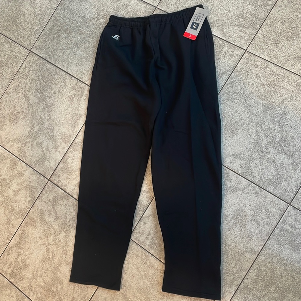 Russell Athletics Mens Dri-Power Open Bottom Fleece Sweatpants